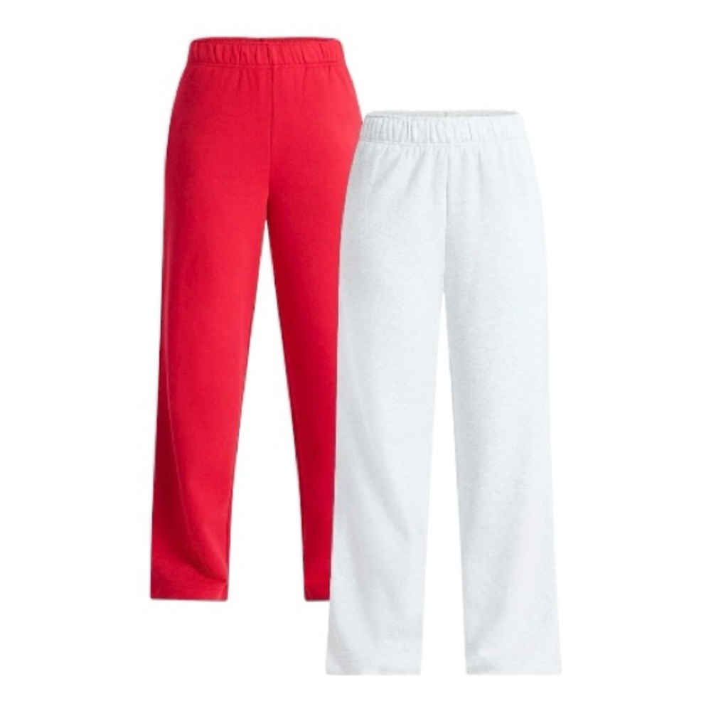 Women Red and White Sweatpants